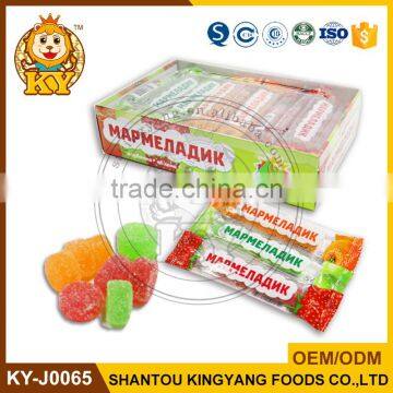 Kosher Sugar Coated Fruity Soft Gummy Jelly Candy