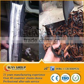 High temperature heating scrap cable skin aluminum plastic separating machine