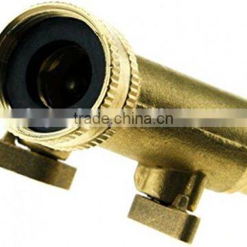 3/4 Two Way Double Garden Tap Connector Adaptor Solid Brass photo-3