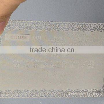 Cheap Price Carved Cut Card Silver Metal Business Card photo-4