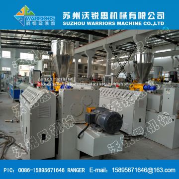 PVC Dual Pipe Production Line,threading pipe extrusion equipment