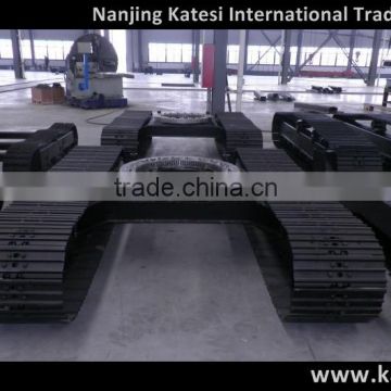 Steel track assembly / steel crawler track chassis up to 120 ton