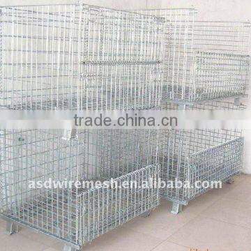 galvanized wire foldable wire container