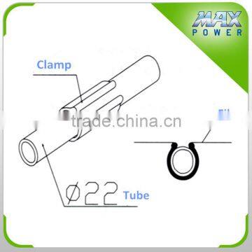 Greenhouse plastic locking clamps