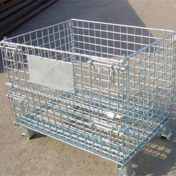 Folding Hot-dip Galvanized Wire Mesh Container photo-2