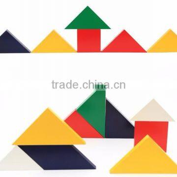 Wooden Montessori Education Toy Tangram Jigsaw Puzzle photo-3