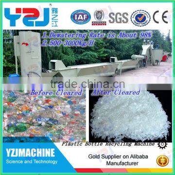 Wind Cooling Hot Cutting Plc Control System Polyethylene Bottle Recycling Machine photo-6