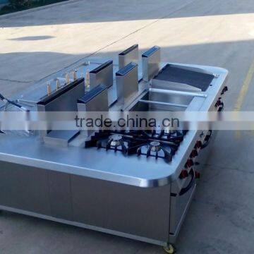 Commercial Kitchen 4 Burner Gas Stoves With Electric Oven photo-3