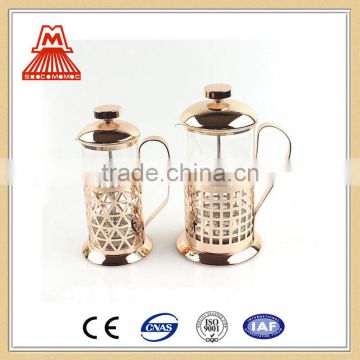 China suppliers wholesale W124-CP051 Hot selling stainless steel french press in copper