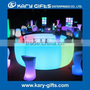 Outdoor Decorative Bar Counters Flashing Tables Plastic LED Light Bar Counter photo-3