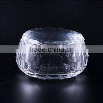 Newest selling different types geometric glass crystal jewelry box China sale