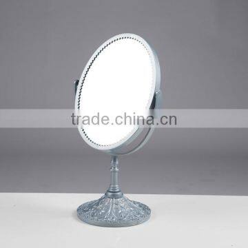 European Style Plastic Double-Side Dressing Table Make up Standing Mirror