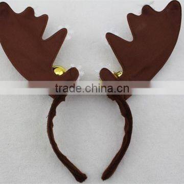 Christmas Headband Deer Hairband With Bells and Snowflake photo-2