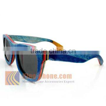 High Quality Wholesale Maple Wood Rainbow Wooden Sunglasses photo-6