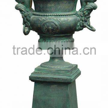 Angel shape cast iron decorative flower pot classic planter