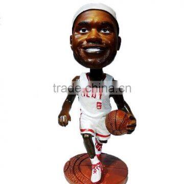 OEM chinese factory plastic bobblehead,head shaking basketball star plastic bobblehead figure