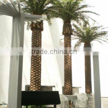 Home Garden Edging Decorative 5ft to 16ft Height Outdoor Artificial Green Plastic King Palm Leaf Products EDS06 0801 photo-5