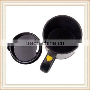 Automatic Plain Mixing Coffee Tea Cup Lazy Self Stirring Mug Button Pressing BLK