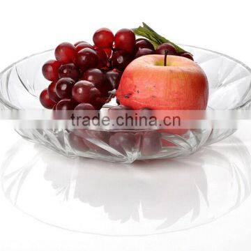 2016 ZIBO dinnerware 6" clear glass salad plate