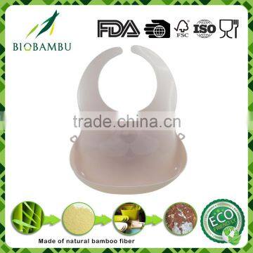 Popular Design Cartoon Pattern Unique Bamboo Powder Bib for Baby photo-3