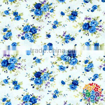 New Arrival Black White Florals Girls Cresses Cotton Foral Fabric photo-3