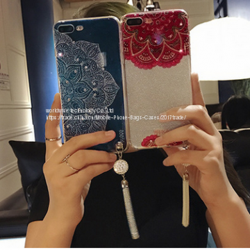 Chinese Style Diamond Cell Phone Housing Silicone Mobile Phone Cases for IPhone7/7Plus/6/6s/6plus/6splus Soft Tpu Shell photo-2