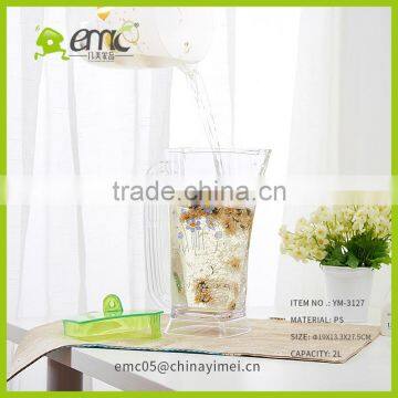 2L Hot and Cold Plastic Water/juice/tea Bottle With Color Lid photo-5