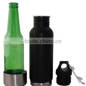 Stainless steel keep 12 hours beer bottle -fits 12oz beer bottle