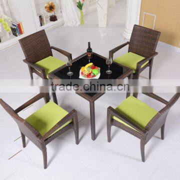 synthetic rattan dining set