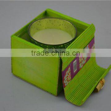 bamboo wholesale glass jar with spoon