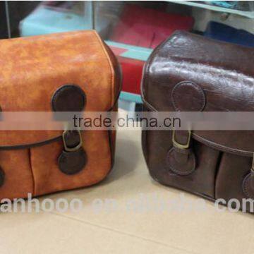 Vintage Leather Photo Camera Bag