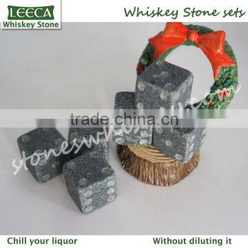 Dice ice cube whisky stones/ whisky stones engraved