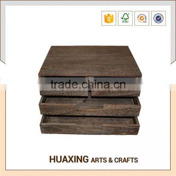 Natural wood floor stand wooden shelf with top quality