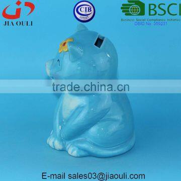 BSCI Audit Factory Mini Ceramic Sitting Bear Coin Bank/money Box photo-2