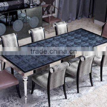 Classic Royal European Contemporary Style Pure Black Office Table Set With Bookcase BF11-01234c photo-4