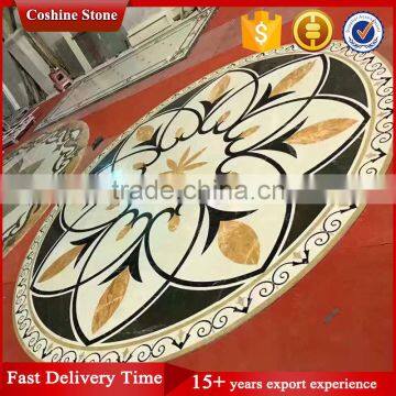 Home waterjet marble tiles design floor pattern