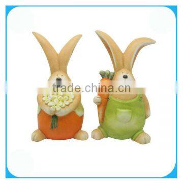 Easter rabbit stone garden decoration