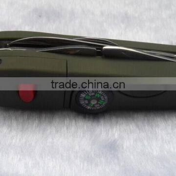 Multifunction Outdoor Pocket Survival Tool With Knife &LED &Compass photo-2