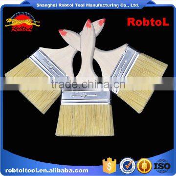 4" Wall Paint Brush Wood Handle Natural Synthetic Bristle Blend Filament photo-5