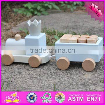 2016 New Products Wooden Train Push and Pull Toys for Toddlers W05C075 photo-5