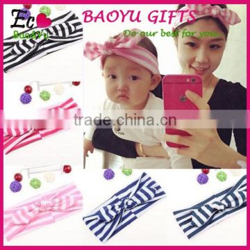 Fashion Rabbit ears headband boutique cotton baby headband wholesale