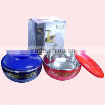 16cm round plastic bowl with lid