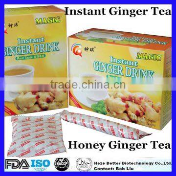 FDA Approved Instant Honey Ginger Tea, Lemon Ginger Tea, Instant Honeyed Ginger Drink