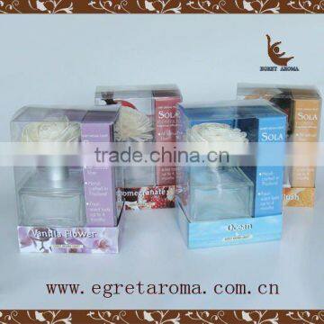 EA3-0851 Chrismas Gift Set Sola Flower on Square Glass Bottle Natural Scent Diffuser Fragrance Diffuser photo-3