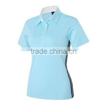 Promotional brand women polo shirt with color combination