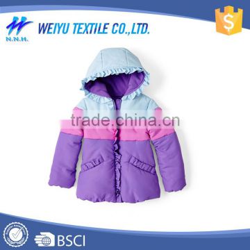 2016 winter New style Yarn Dyed girls Fancy jacket