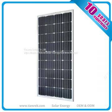 Photovoltaic PV Solar Panels 160WP 12V High Efficiency A Grade Solar Quality