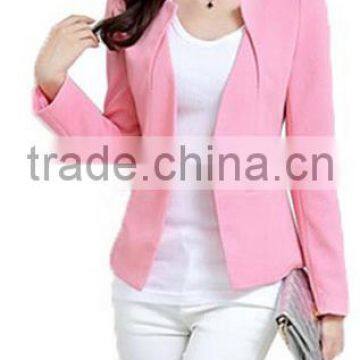 2016 Casual Jacket Long Sleeve One Button Suit Ladies Blazers Work Wear Polyester Cotton Blend Women Blazer Fashion LCB0010 photo-2