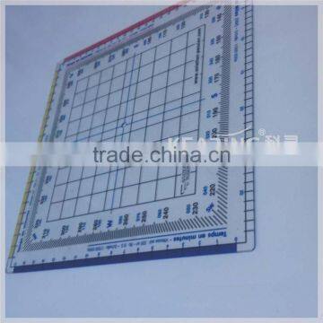 Durable Flexible Plastic Nautial Grid Protractor / Square Aviation Protractor Plotter ( 1 mm Thickness ) # KPP-4 photo-5