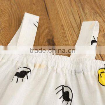 2017 Online Sale Girls Summer Boutique Outfits Suit Baby Girl Cotton Cute Smile Printed Clothing Sets photo-4